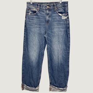 1972 | American Eagle High Waisted Wide Leg Relaxed Baggy Jeans Blue Women 8